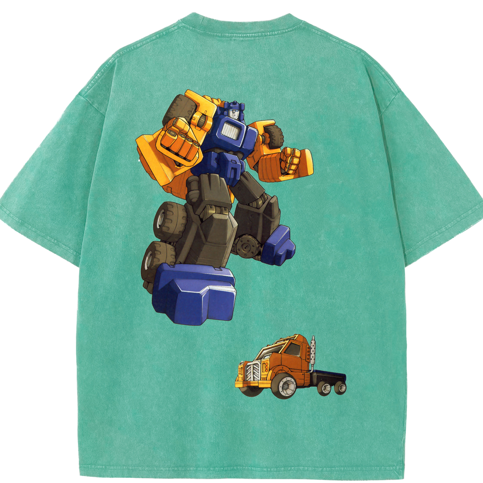 （画像用）  綿100% ヴィンテージ風 半袖Tシャツ（背面プリント）